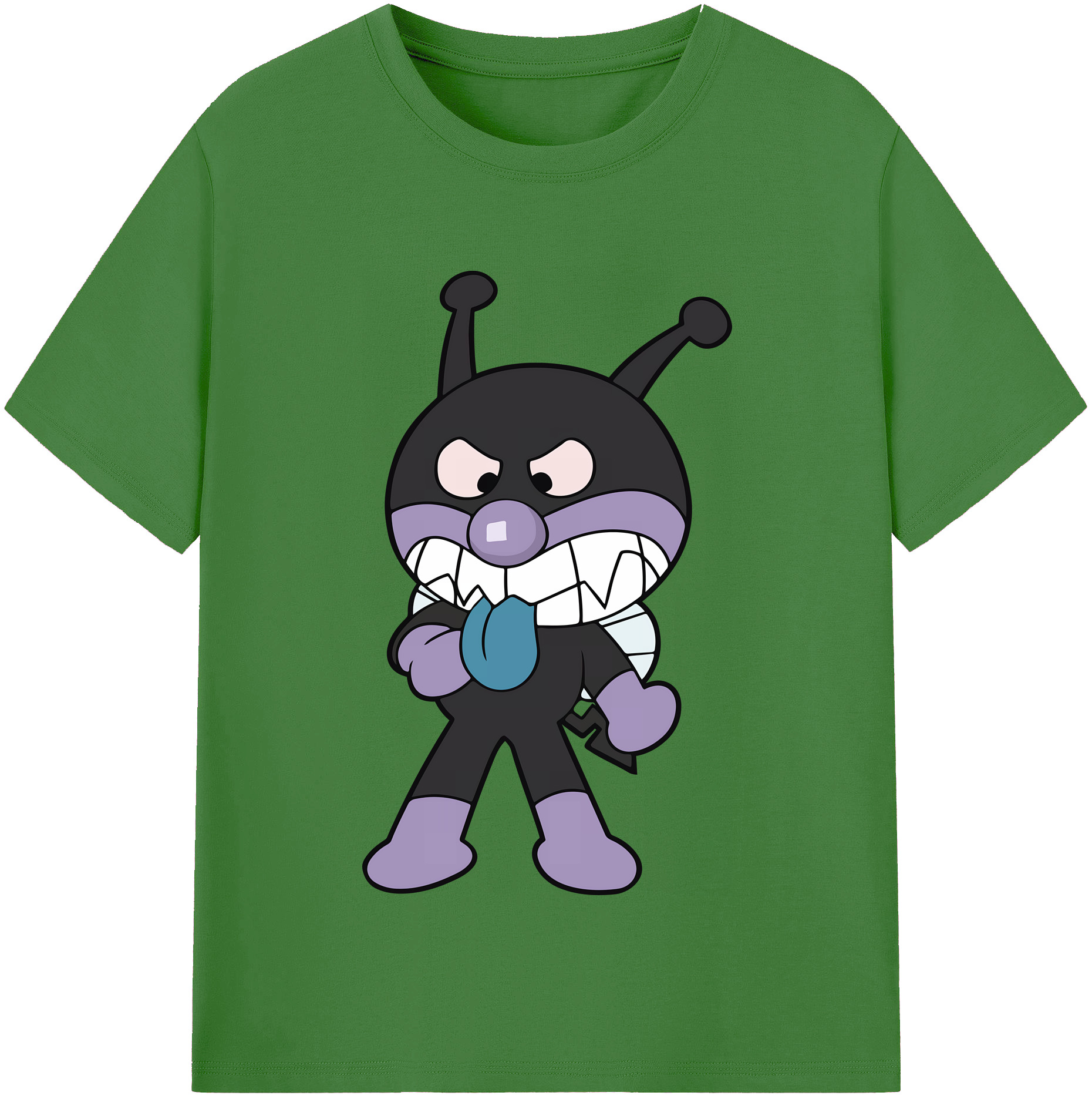 （画像用） アンパンマン Anpanman レディースカジュアルプリントTシャツ（綿100％）
